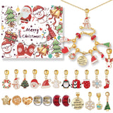 Christmas Theme Advent Calendar Jewelry for Girl Countdown To Christmas DIY