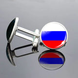 National Flag Cufflinks Men Shirt Cuff Links with Box