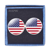 National Flag Cufflinks Men Shirt Cuff Links with Box