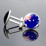 National Flag Cufflinks Men Shirt Cuff Links with Box