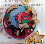 Countryhumans CH Women Brooch Cartoon Charms Metal Broszka