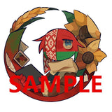 Countryhumans CH Women Brooch Cartoon Charms Metal Broszka