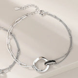 925 Sterling Silver Couple Bracelet Set
