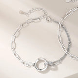 925 Sterling Silver Couple Bracelet Set