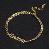 Stainless Steel Couples Bracelets Personalized Father's Name Bracelet