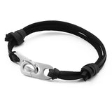 Stylish Stainless Steel Rope Bracelet Men Women Gift