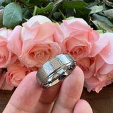 Tungsten Engraved Wedding Band Jewelry Comfort Fit