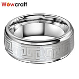 Tungsten Engraved Wedding Band Jewelry Comfort Fit