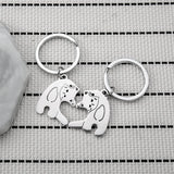 Couple Gift Keychain for Cat Lover Him Her Husband Wife