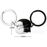 Couple Gift Keychain for Cat Lover Him Her Husband Wife