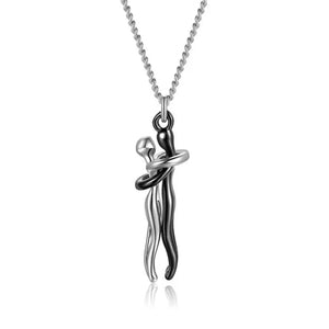 Couple Hug Necklace Hugging Pendant Couple Gift Love Style Necklace