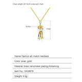 Couple Hug Necklace Hugging Pendant Couple Gift Love Style Necklace