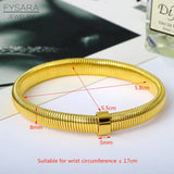Rose Gold Stainless Steel Couple Bracelets Chain Bangle