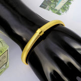 Rose Gold Stainless Steel Couple Bracelets Chain Bangle