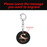 Initials Key Chain Personalized Gift for Couple Acrylic Keychain