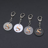 Initials Key Chain Personalized Gift for Couple Acrylic Keychain