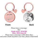 Custom Photo Stainless Steel Keychain Laser Engraving Gift