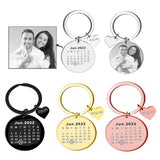 Custom Photo Stainless Steel Keychain Laser Engraving Gift