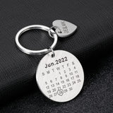 Photo Stainless Steel Keychains Customized with Names and Dates