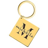 Personalized Initials Key Chain Gift for Boyfriend Girlfriend