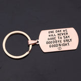 Long Distance Love Engraved Keychain Set