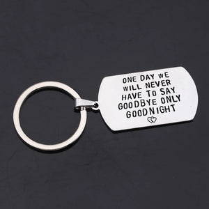Long Distance Love Engraved Keychain Set