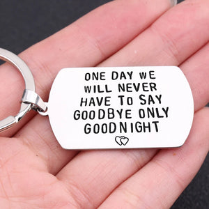 Long Distance Love Engraved Keychain Set