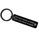 Long Distance Couple Keychain Going Away Gift for Husband Wife