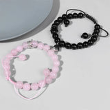 Couples Natural Stone Distance Bracelets Heart Magnetic Attraction