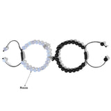 Couples Natural Stone Distance Bracelets Heart Magnetic Attraction
