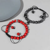 Couples Natural Stone Distance Bracelets Heart Magnetic Attraction