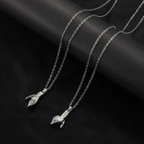 Couple Magnet Attracts Handshake Necklace Birthday Surprise Blessing