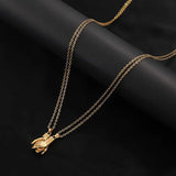 Couple Magnet Attracts Handshake Necklace Birthday Surprise Blessing