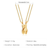 Couple Magnet Attracts Handshake Necklace Birthday Surprise Blessing