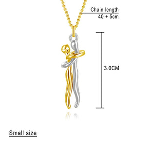 Couple Necklace Hug Pendant Necklace Personality Lingering