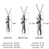 Couple Necklace Hug Pendant Necklace Personality Lingering