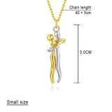 Couple Necklace Hug Pendant Necklace Personality Lingering