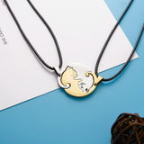 Cat Animal Stainless Steel Necklace for Men Women
