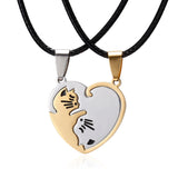 Cat Animal Stainless Steel Necklace for Men Women