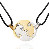 Cat Animal Stainless Steel Necklace for Men Women