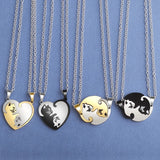 Cat Animal Stainless Steel Necklace for Men Women