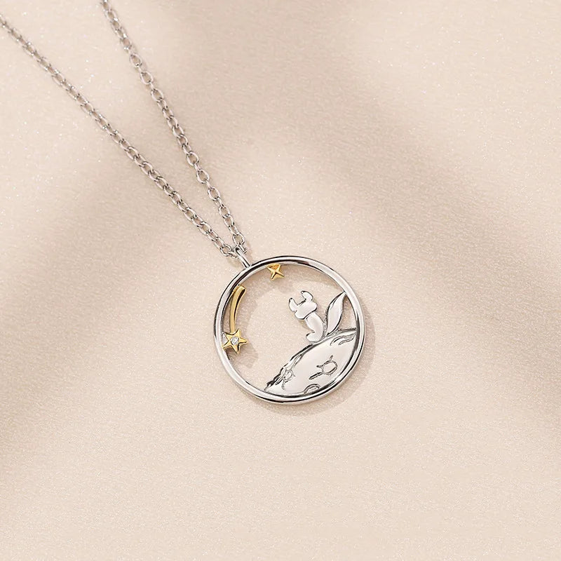 Little Prince & Little Fox Couple Necklace Gift