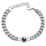 Couple Projection Bracelet Titanium Steel Birthday Wedding Gift