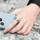 His Hers Couple Ring Set Stainless Steel Wedding Band Zirconia Women Chains Men