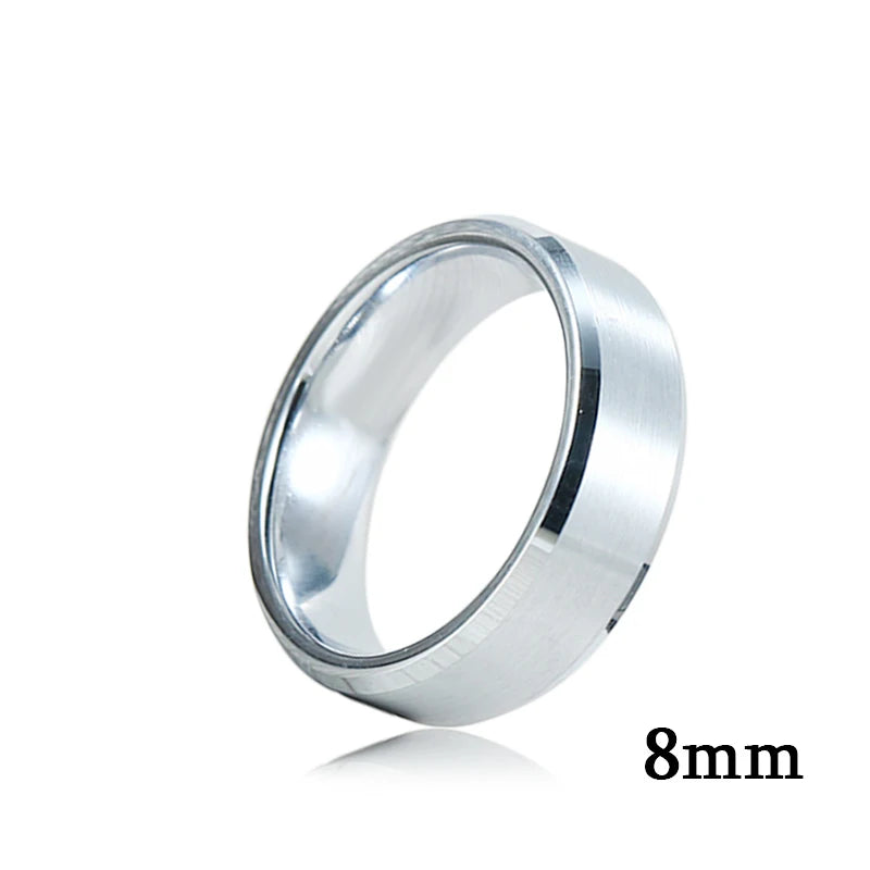 Couple Rings 6mm 8mm Two-color Choice Men Women Engagement