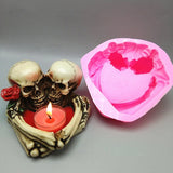 Skull-shaped Ashtray Silicone Mold for Resin Epoxy Diy Craft Box Jewelry