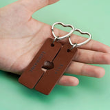 Customizable Couple Name Key Chain Holder