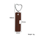 Customizable Couple Name Key Chain Holder
