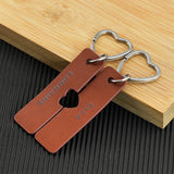 Customizable Couple Name Key Chain Holder