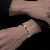 Couple Projection Bracelet Titanium Steel Birthday Gift